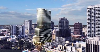 A rendering of the 37-story high rise in downtown Orlando